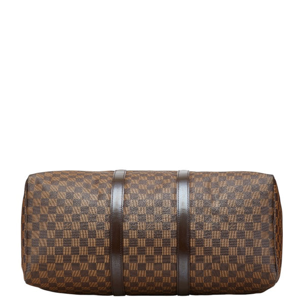 ルイ ヴィトン ダミエ キーポル50 ボストンバッグ トラベルバッグ N41427 ブラウン PVC レザー レディース LOUIS VUITTON 【中古】