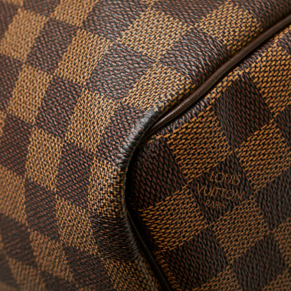 ルイ ヴィトン ダミエ キーポル50 ボストンバッグ トラベルバッグ N41427 ブラウン PVC レザー レディース LOUIS VUITTON 【中古】