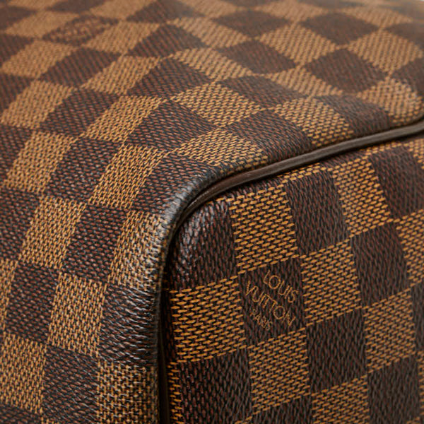ルイ ヴィトン ダミエ キーポル50 ボストンバッグ トラベルバッグ N41427 ブラウン PVC レザー レディース LOUIS VUITTON 【中古】