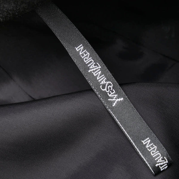 サンローラン スカートサイズ：36 グレー ウール レディース SAINT LAURENT 【中古】
