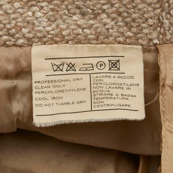 サルヴァトーレフェラガモ スカート サイズ：42 ブラウン ウール アルパカ レディース Salvatore Ferragamo 【中古】