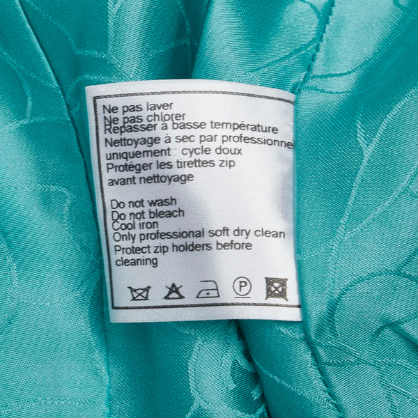 シャネル ジップアップジャケット ツイード サイズ：38 エメラルドグリーン コットン レーヨン レディース CHANEL 【中古】