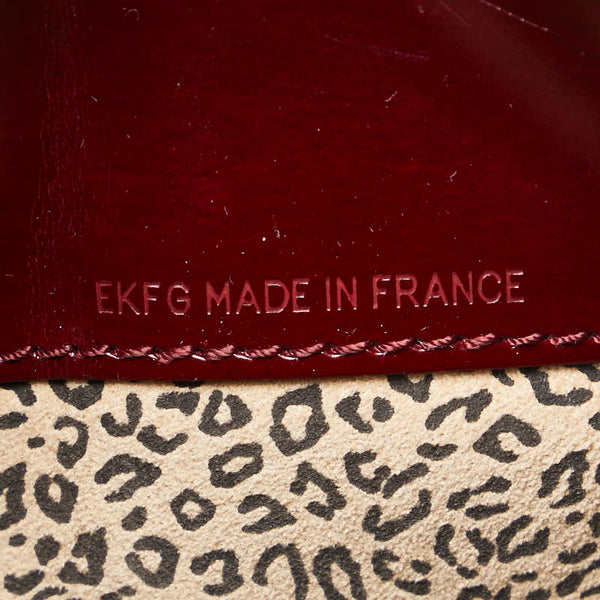 カルティエ パンテール ハンドバッグ ワンショルダーバッグ ワインレッド ボルドー レザー レディース CARTIER 【中古】