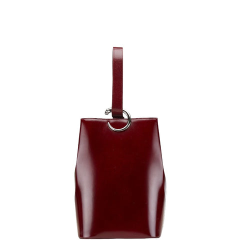 カルティエ パンテール ハンドバッグ ワンショルダーバッグ ワインレッド ボルドー レザー レディース CARTIER 【中古】