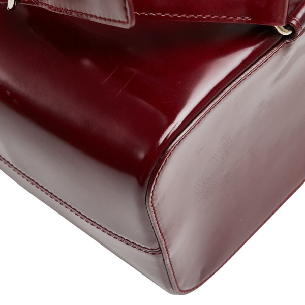 カルティエ パンテール ハンドバッグ ワンショルダーバッグ ワインレッド ボルドー レザー レディース CARTIER 【中古】