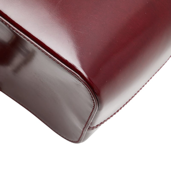 カルティエ パンテール ハンドバッグ ワンショルダーバッグ ワインレッド ボルドー レザー レディース CARTIER 【中古】