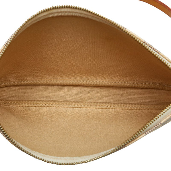 ルイ ヴィトン ダミエ アズール ポシェット アクセソワール アクセサリーポーチ N51986 ホワイト PVC レザー レディース LOUIS VUITTON 【中古】