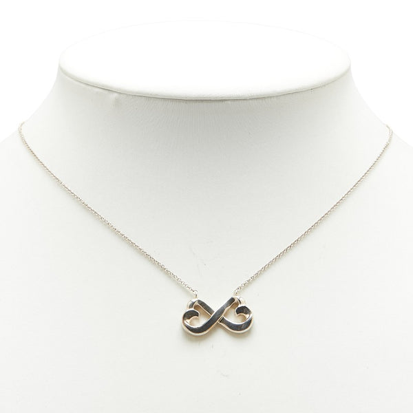 ティファニー ダブルラビングハート ネックレス シルバー SV925 シルバー レディース TIFFANY&Co. 【中古】