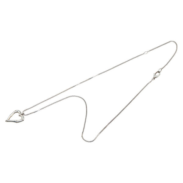 グッチ バンブー ハート モチーフ ネックレス SV925 シルバー レディース GUCCI 【中古】