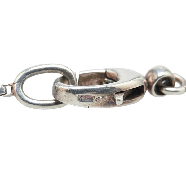 グッチ バンブー ハート モチーフ ネックレス SV925 シルバー レディース GUCCI 【中古】