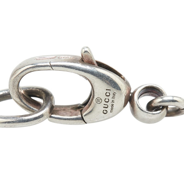 グッチ バンブー ハート モチーフ ネックレス SV925 シルバー レディース GUCCI 【中古】