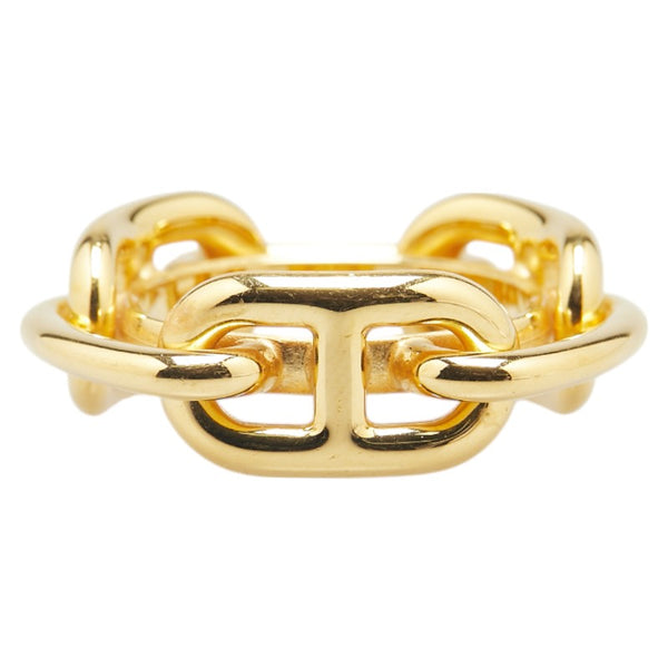 エルメス ルカデ シェーヌダンクル スカーフリング ゴールド メッキ レディース HERMES 【中古】