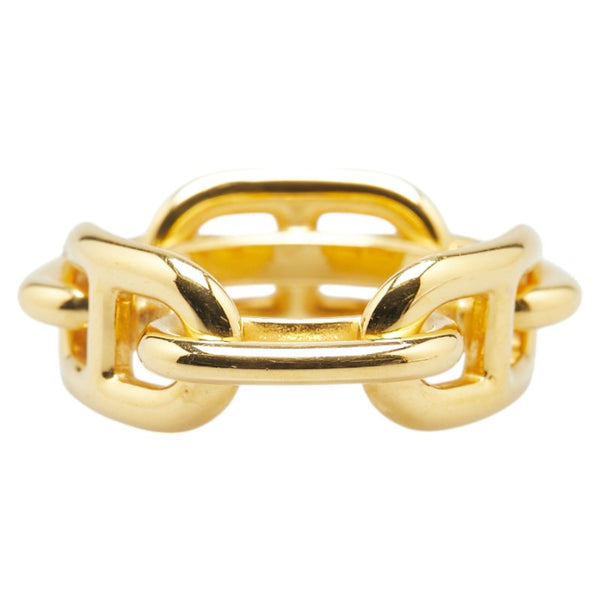 エルメス ルカデ シェーヌダンクル スカーフリング ゴールド メッキ レディース HERMES 【中古】