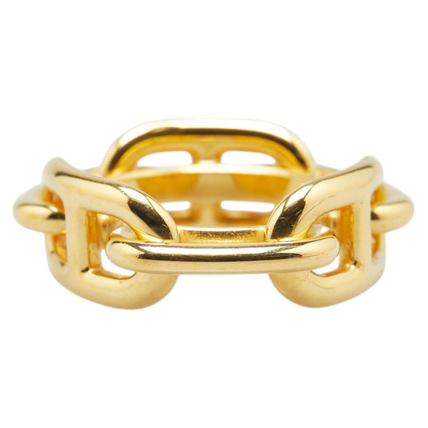 エルメス ルカデ シェーヌダンクル スカーフリング ゴールド メッキ レディース HERMES 【中古】