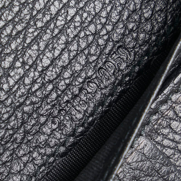 グッチ GGキャンバス 長財布 231839 ブラック キャンバス レザー レディース GUCCI 【中古】