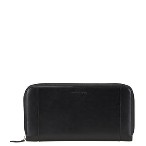 サルヴァトーレフェラガモ 長財布 トラベルケース ブラック レザー レディース Salvatore Ferragamo 【中古】