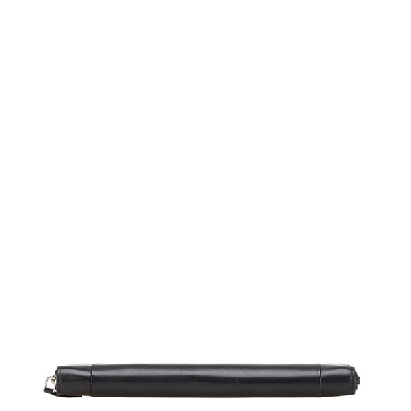サルヴァトーレフェラガモ 長財布 トラベルケース ブラック レザー レディース Salvatore Ferragamo 【中古】