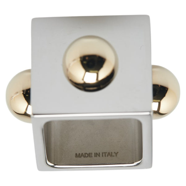 エルメス 保存袋 キューブ コリエ ド シアン スカーフリング シルバー ゴールド メタル メッキ レディース HERMES 【中古】