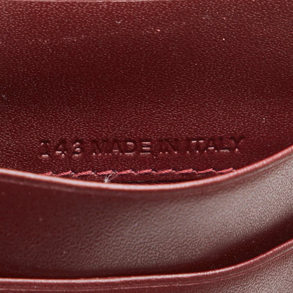 カルティエ マストライン 長財布 ワインレッド レザー レディース CARTIER 【中古】