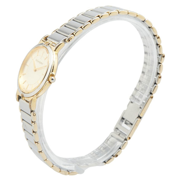 サンローラン 腕時計 クオーツ ゴールド文字盤 ステンレススチール メッキ レディース SAINT LAURENT 【中古】