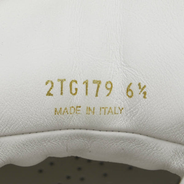 プラダ 三角ロゴ ハイカット スニーカー サイズ:6 1/2 2TG179 ホワイト レザー レディース PRADA 【中古】
