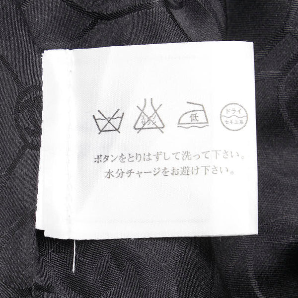 シャネル ココマークボタン ジャケット ダブル スラックス セットアップ ブラック ウール レディース CHANEL 【中古】