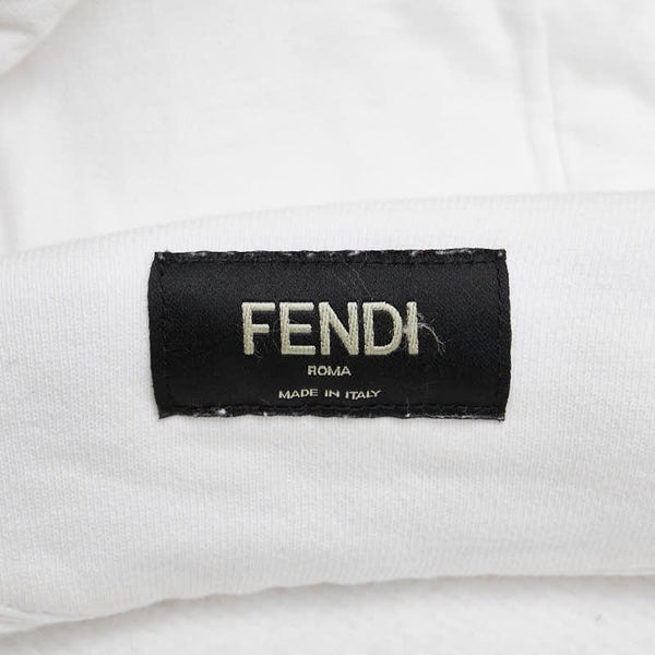 フェンディ バッグバグズ モンスター プルオーバーパーカー サイズ：52 ホワイト マルチカラー コットン メンズ FENDI 【中古】