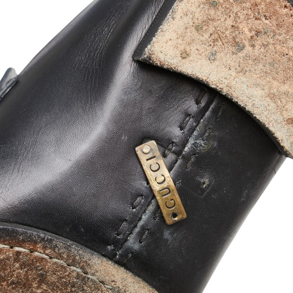 グッチ ホースビット ローファー サイズ:40 1/2 093976 ブラック レザー メンズ GUCCI 【中古】