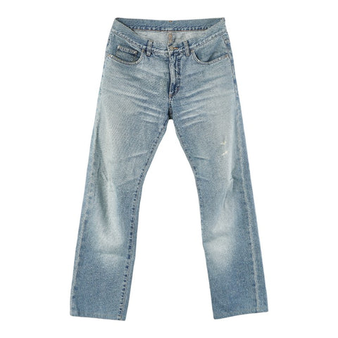 グッチ デニムパンツ ジーンズ サイズ：46 ライトブルー コットン メンズ GUCCI 【中古】