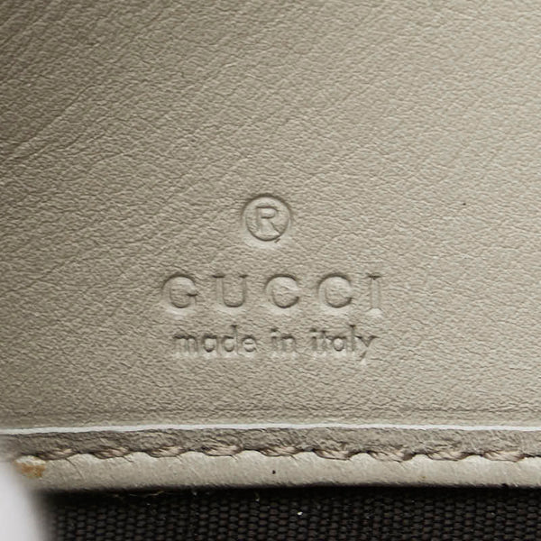 グッチ グッチシマ 長財布 ラウンドファスナー 307980 アイボリー レザー レディース GUCCI 【中古】
