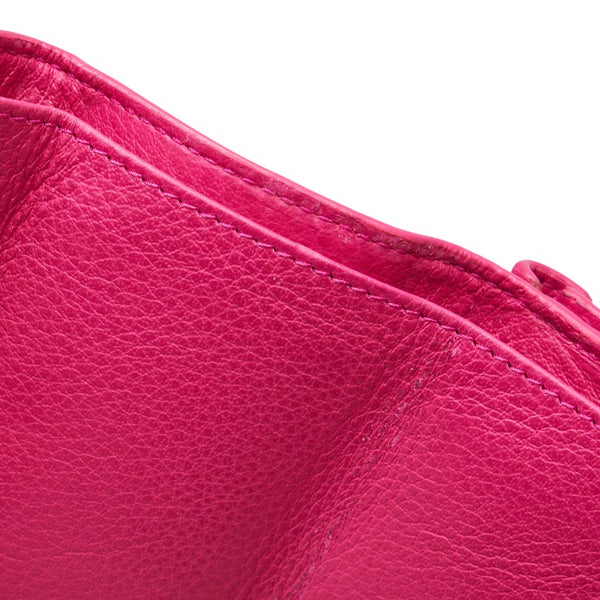 バレンシアガ 三つ折り財布 コンパクトウォレット 391446 ピンク レザー レディース BALENCIAGA 【中古】