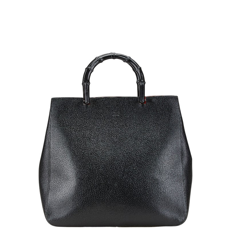 グッチ バンブー ハンドバッグ トートバッグ 002 1060 ブラック レザー レディース GUCCI 【中古】