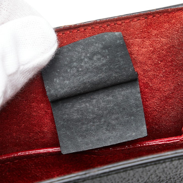 グッチ バンブー ハンドバッグ トートバッグ 002 1060 ブラック レザー レディース GUCCI 【中古】