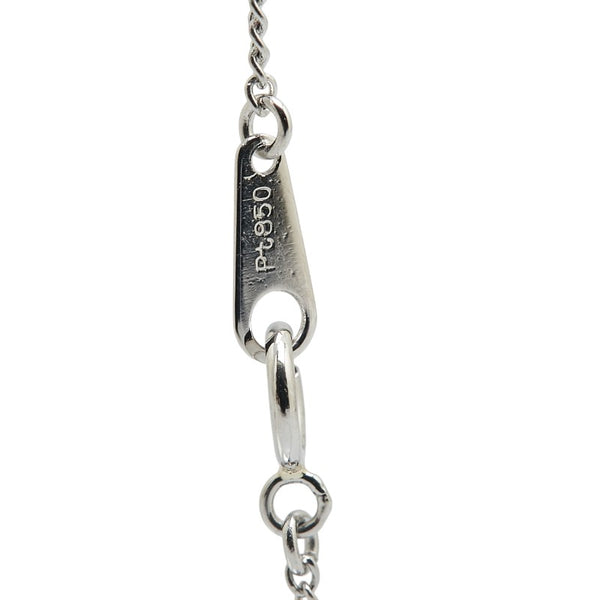 Pt900 プラチナ Pt850 プラチナ ダイヤ1.00ct クロス 十字架 モチーフ ペンダントネックレス レディース 【中古】