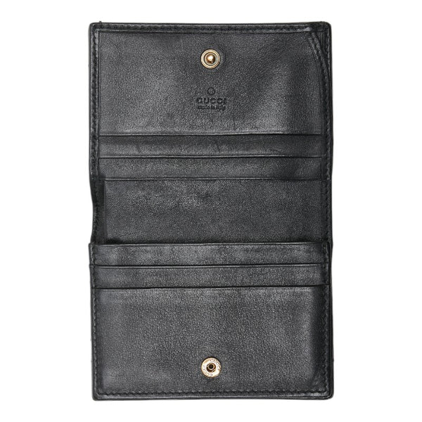 グッチ GGマーモント 二つ折り財布 443125 ブラック レザー レディース GUCCI 【中古】