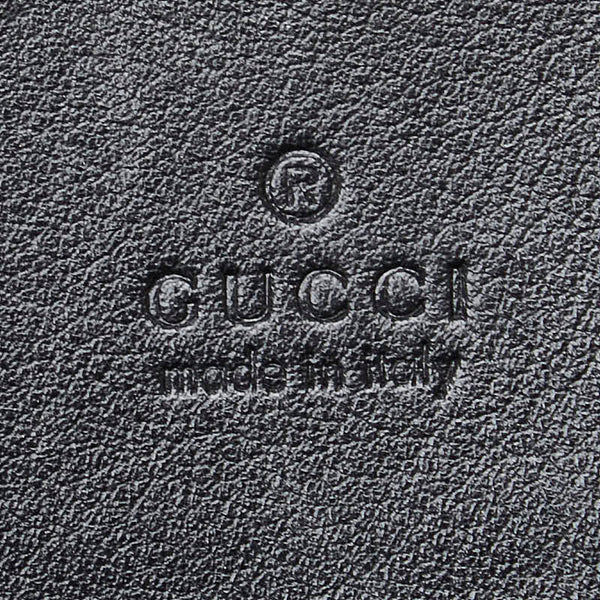 グッチ GGマーモント 二つ折り財布 443125 ブラック レザー レディース GUCCI 【中古】