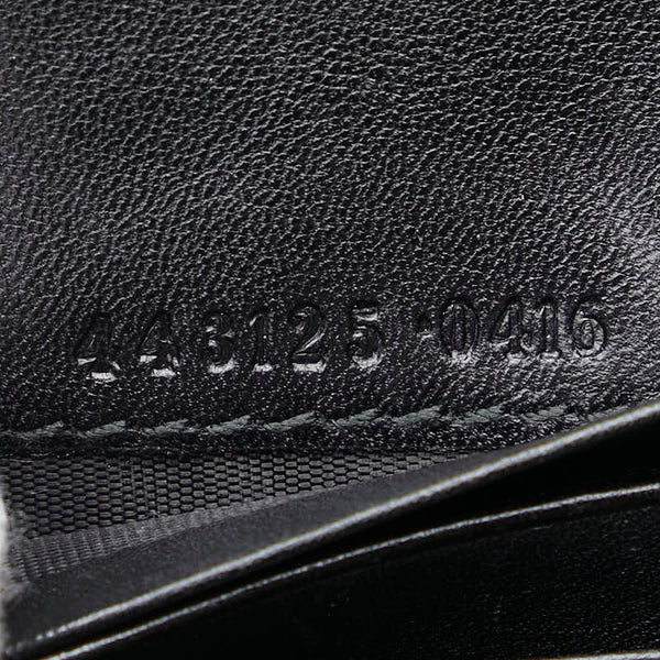 グッチ GGマーモント 二つ折り財布 443125 ブラック レザー レディース GUCCI 【中古】