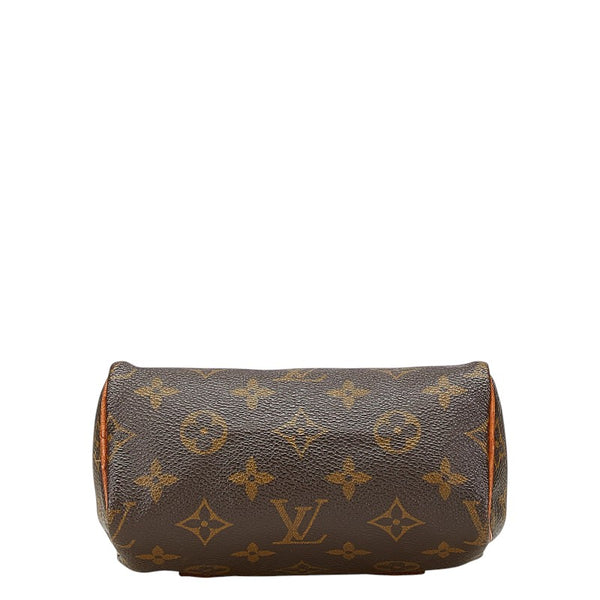 ルイ ヴィトン モノグラム ミニ スピーディ ハンドバッグ M41534 ブラウン PVC レザー レディース LOUIS VUITTON 【中古】