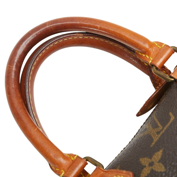ルイ ヴィトン モノグラム ミニ スピーディ ハンドバッグ M41534 ブラウン PVC レザー レディース LOUIS VUITTON 【中古】