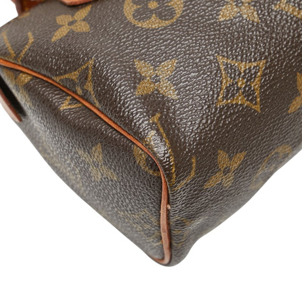 ルイ ヴィトン モノグラム ミニ スピーディ ハンドバッグ M41534 ブラウン PVC レザー レディース LOUIS VUITTON 【中古】