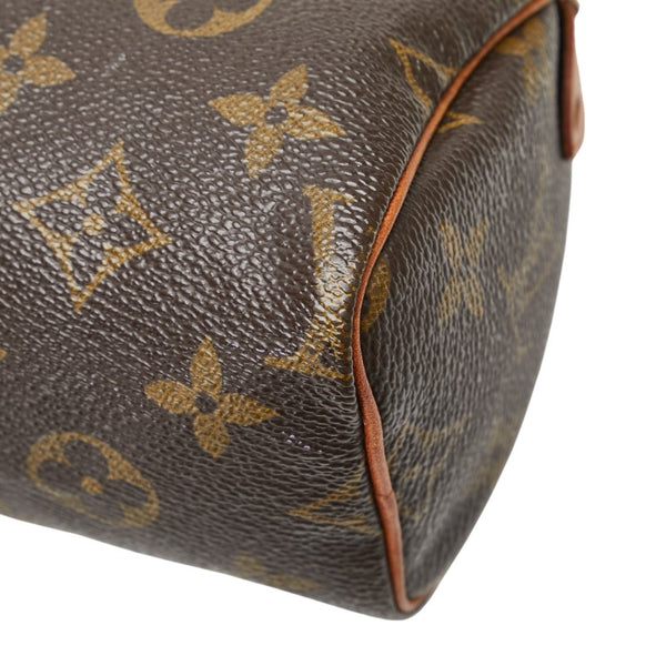 ルイ ヴィトン モノグラム ミニ スピーディ ハンドバッグ M41534 ブラウン PVC レザー レディース LOUIS VUITTON 【中古】