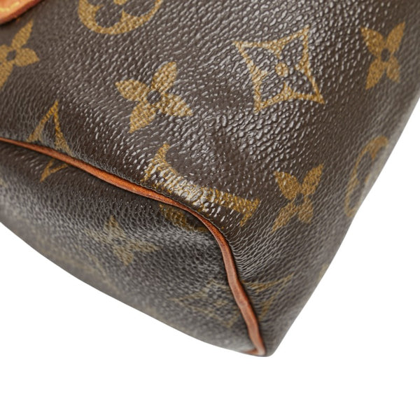 ルイ ヴィトン モノグラム ミニ スピーディ ハンドバッグ M41534 ブラウン PVC レザー レディース LOUIS VUITTON 【中古】