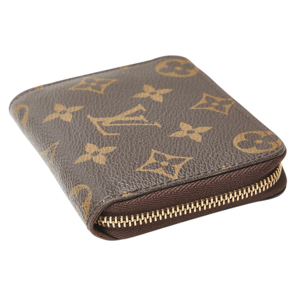 ルイ ヴィトン モノグラム ジッピー コインパース コインケース M60067 ブラウン PVC レザー レディース LOUIS VUITTON 【中古】
