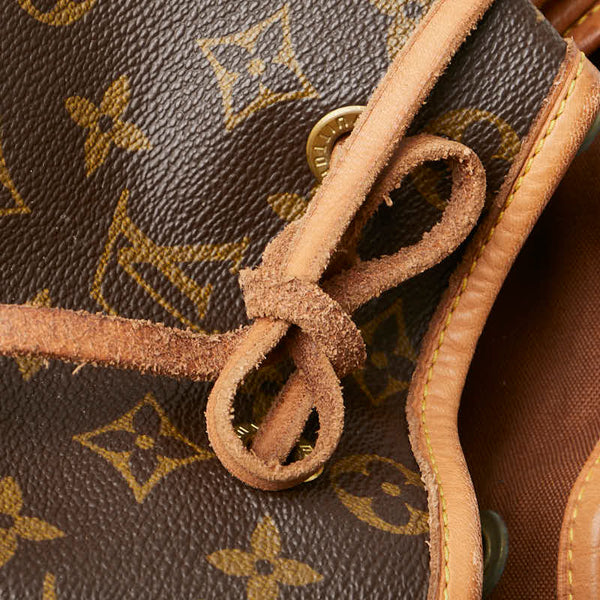 ルイ ヴィトン モノグラム モンスリGM リュック バックパック M51135 ブラウン PVC レザー レディース LOUIS VUITTON 【中古】