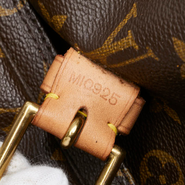 ルイ ヴィトン モノグラム モンスリGM リュック バックパック M51135 ブラウン PVC レザー レディース LOUIS VUITTON 【中古】