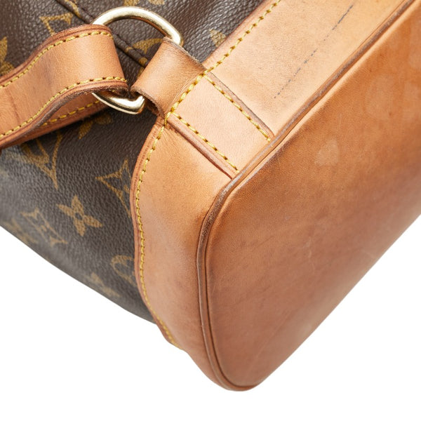 ルイ ヴィトン モノグラム モンスリGM リュック バックパック M51135 ブラウン PVC レザー レディース LOUIS VUITTON 【中古】