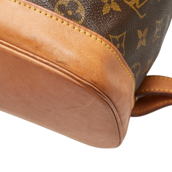 ルイ ヴィトン モノグラム モンスリGM リュック バックパック M51135 ブラウン PVC レザー レディース LOUIS VUITTON 【中古】