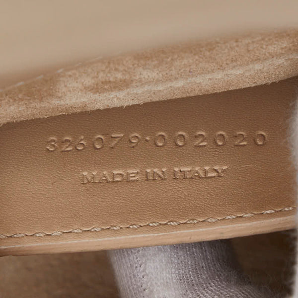 サンローラン YSLロゴ クラッチバッグ 326079 ベージュ レザー レディース SAINT LAURENT 【中古】