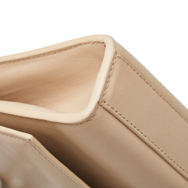 サンローラン YSLロゴ クラッチバッグ 326079 ベージュ レザー レディース SAINT LAURENT 【中古】