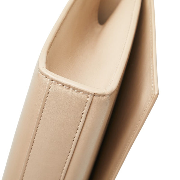 サンローラン YSLロゴ クラッチバッグ 326079 ベージュ レザー レディース SAINT LAURENT 【中古】